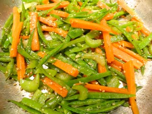 Asian-Style Carrot, Snow Pea Stir Fry
