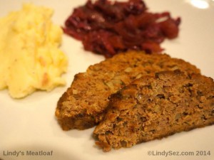 Lindy's Meatloaf on a plate