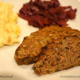 Lindy's Meatloaf on a plate