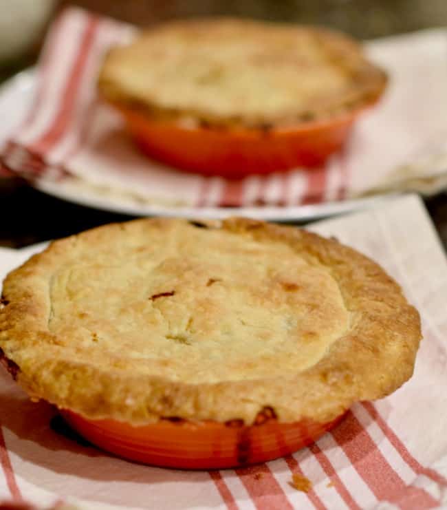 Plated image of Lindy's homemade turkey pot pie