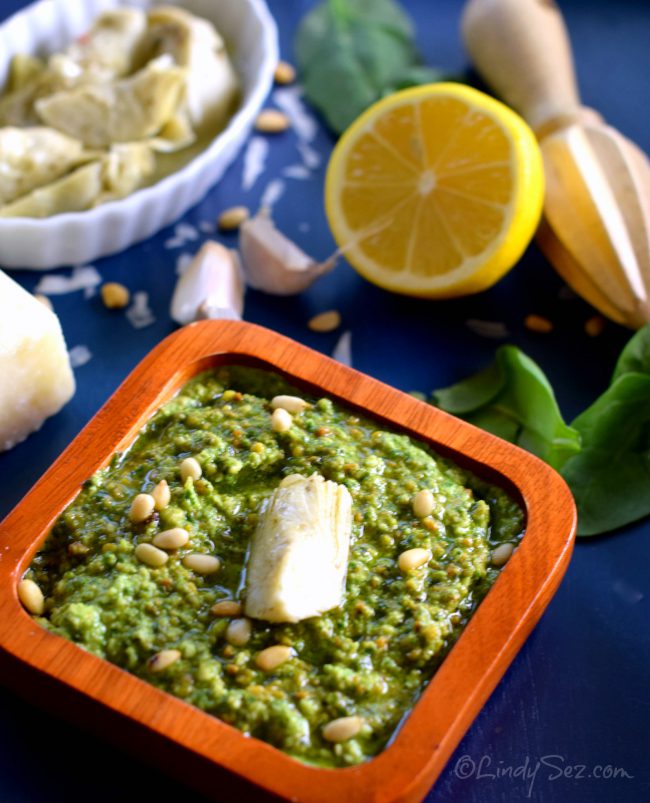 Spinach and Artichoke Pesto