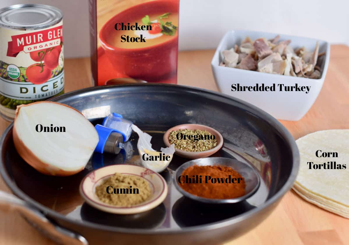 Ingredients for Turkey Tacos