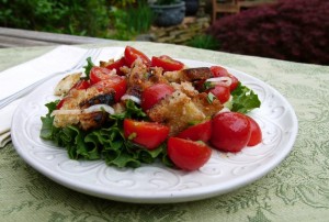 Grilled Tuscan Bread Salad