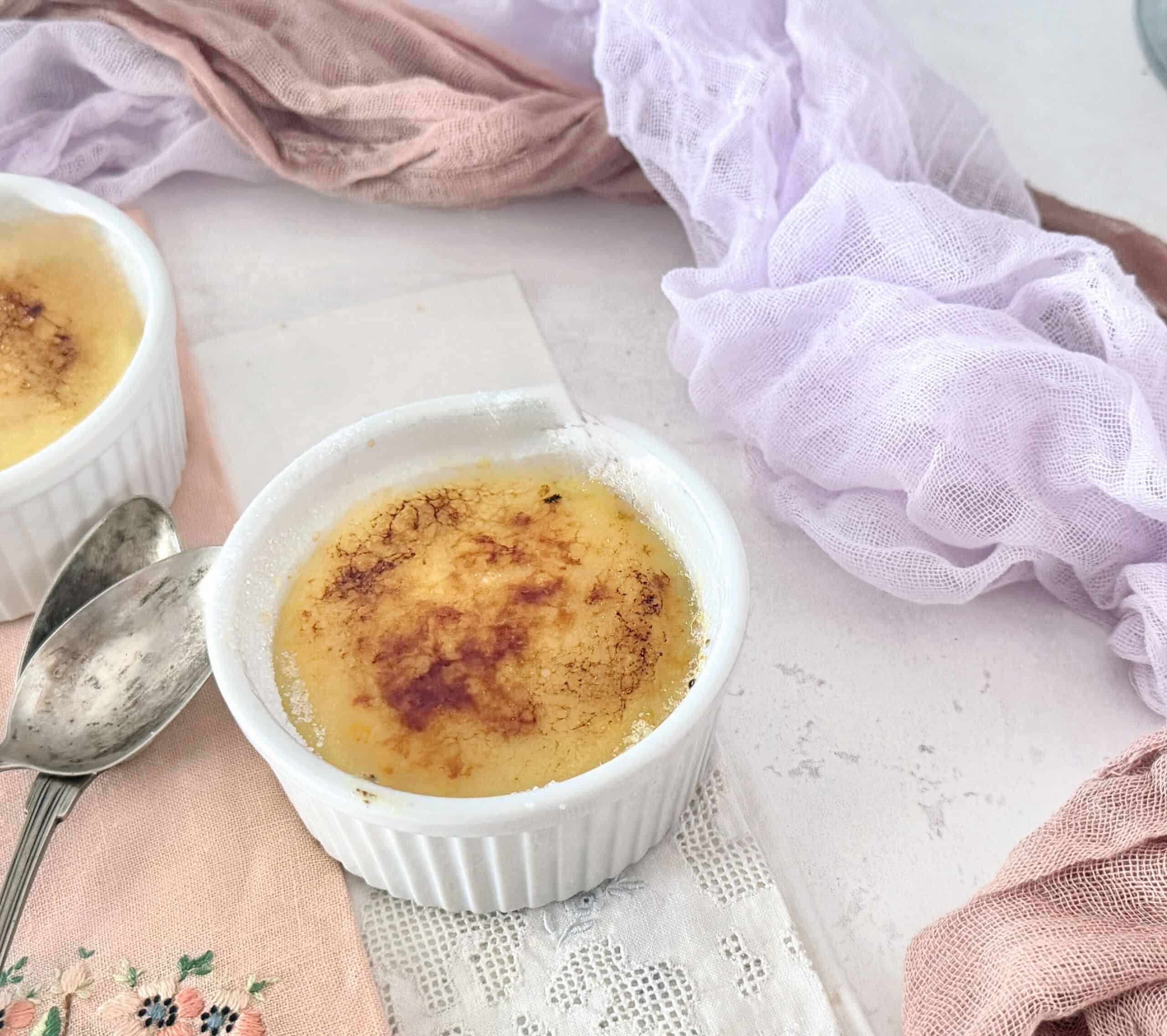Sweet corn creme brulee.