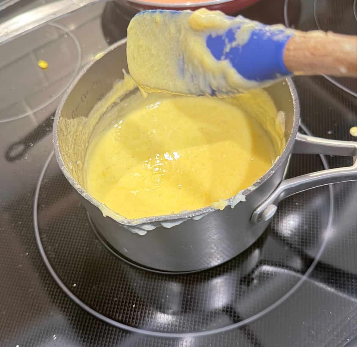 The finished corn custard.