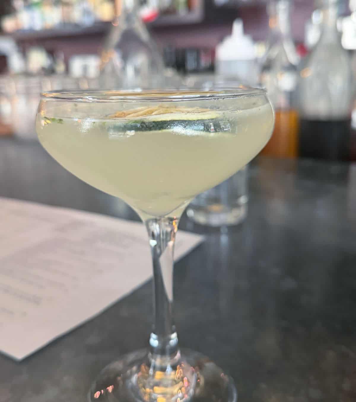 A net-zero lime cocktail.