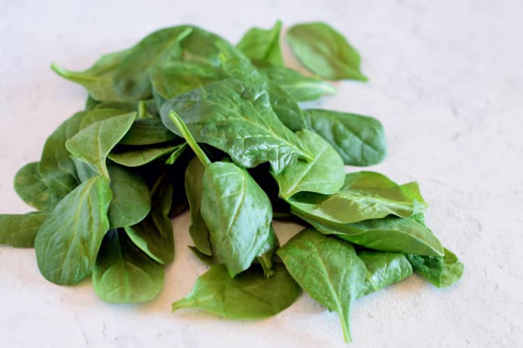Fresh Spinach for saute.
