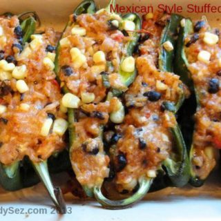 Mexican Style Stuffed Poblano