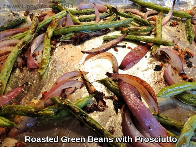 Roasted Green Beans with Prosciutto