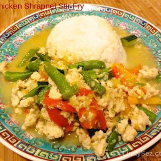 Thai Chicken Shrapnel Stir Fry LB