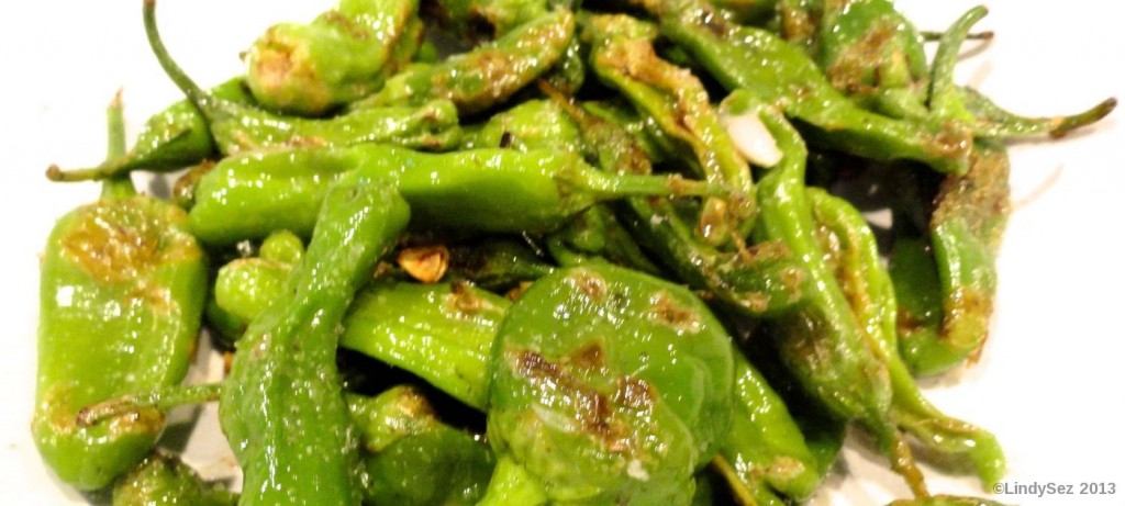 pan fried padron or shishito peppers