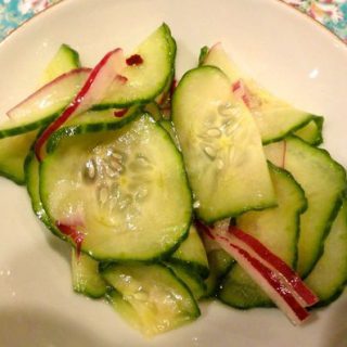 a simple cucumber salad
