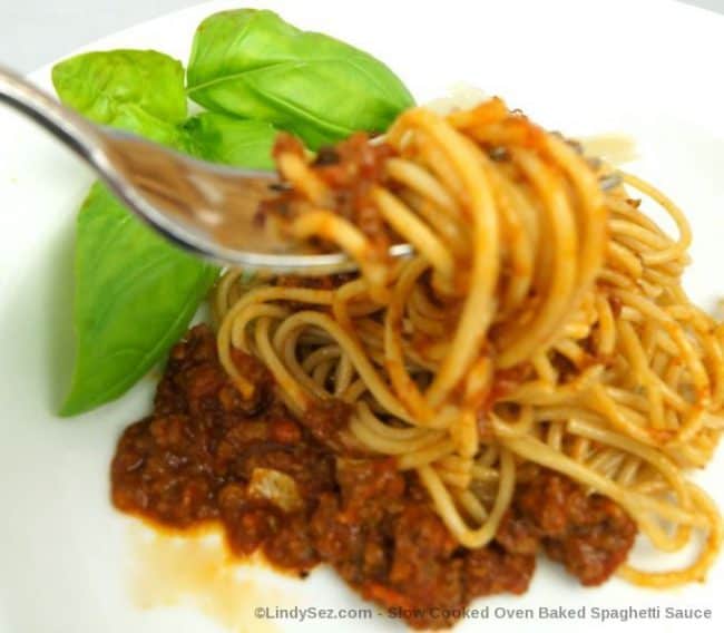 pasta and spaghetti sauce