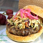Asian Pork Burger with Asian Style Slaw
