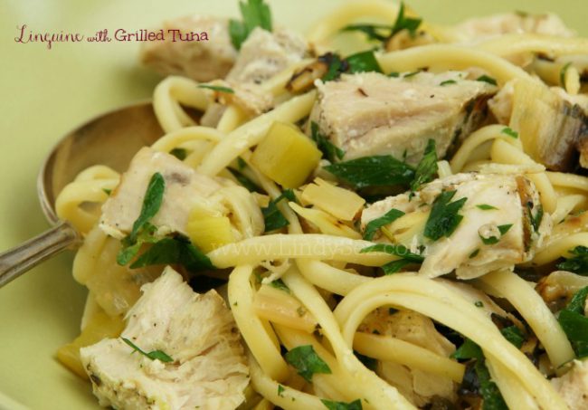 Linguine with Grilled Tuna