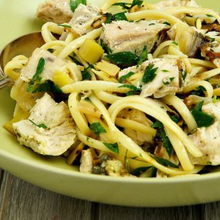 Linguine with Grilled Tuna