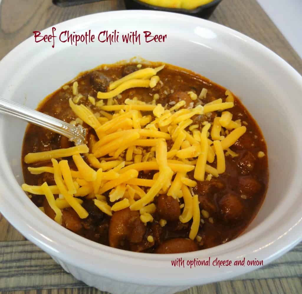 beef chipotle chili with beer