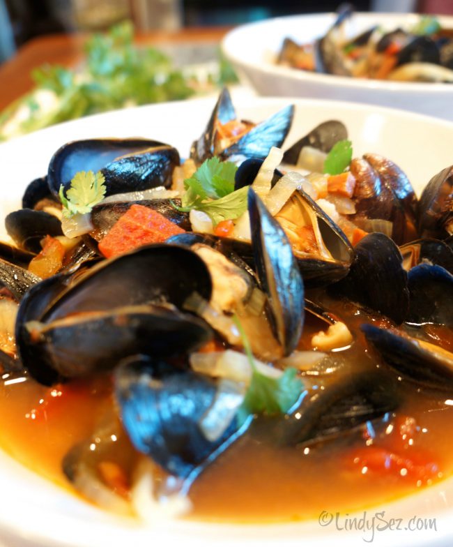 Beer Braised Mussels with Andouille Sausage