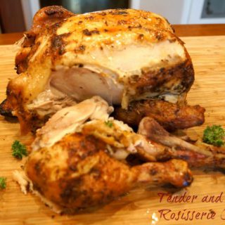 Rotisserie Chicken on a board