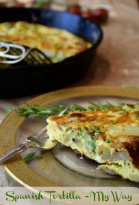 Spanish Tortilla-my way on a plate