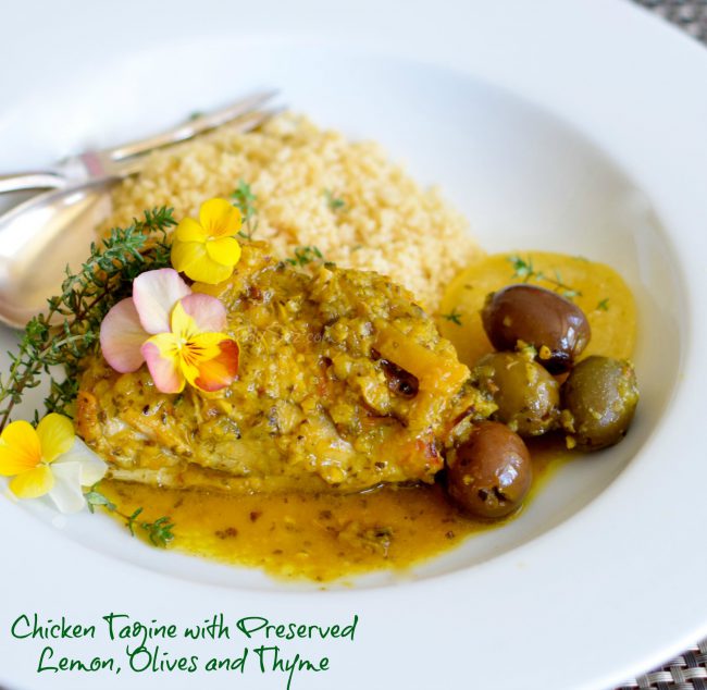 Chicken Tagine with Preserved Lemon, Olives and Thyme