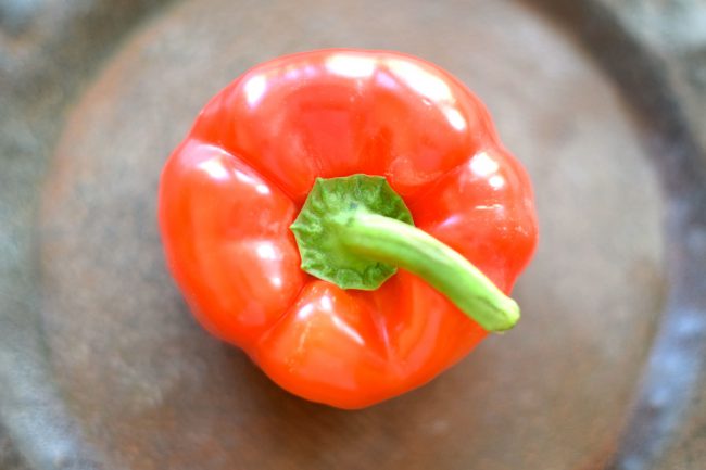 a red bell pepper