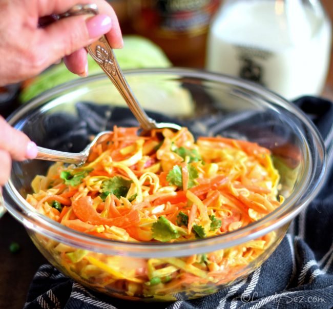 coleslaw with sriracha dressing