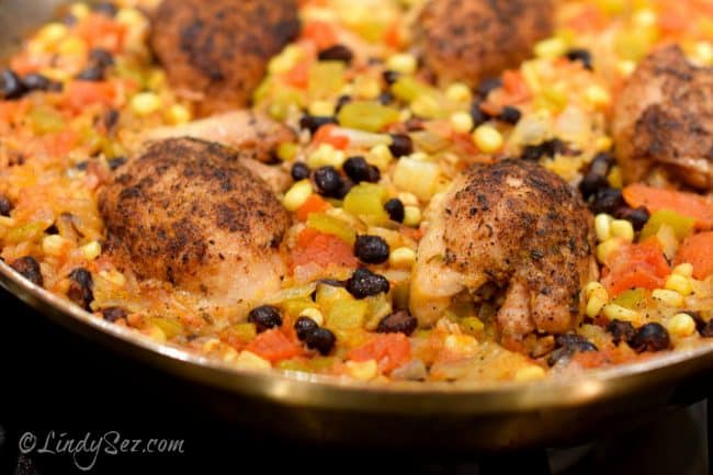 skillet mexican chicken and rice
