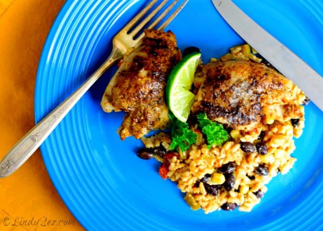 skillet Mexican chicken and Rice