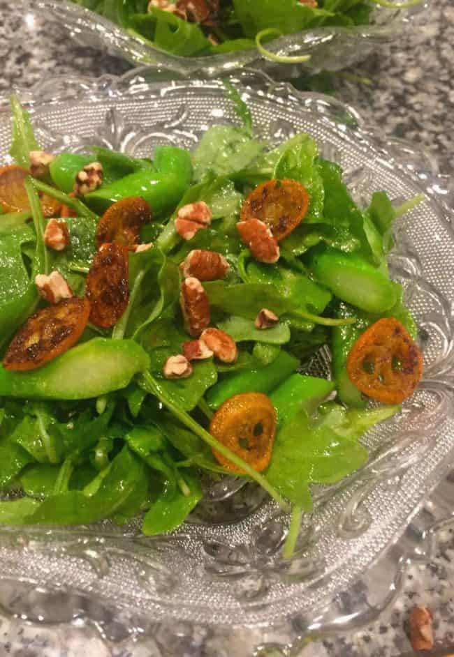 Caramelized Kumquat and Arugula Salad