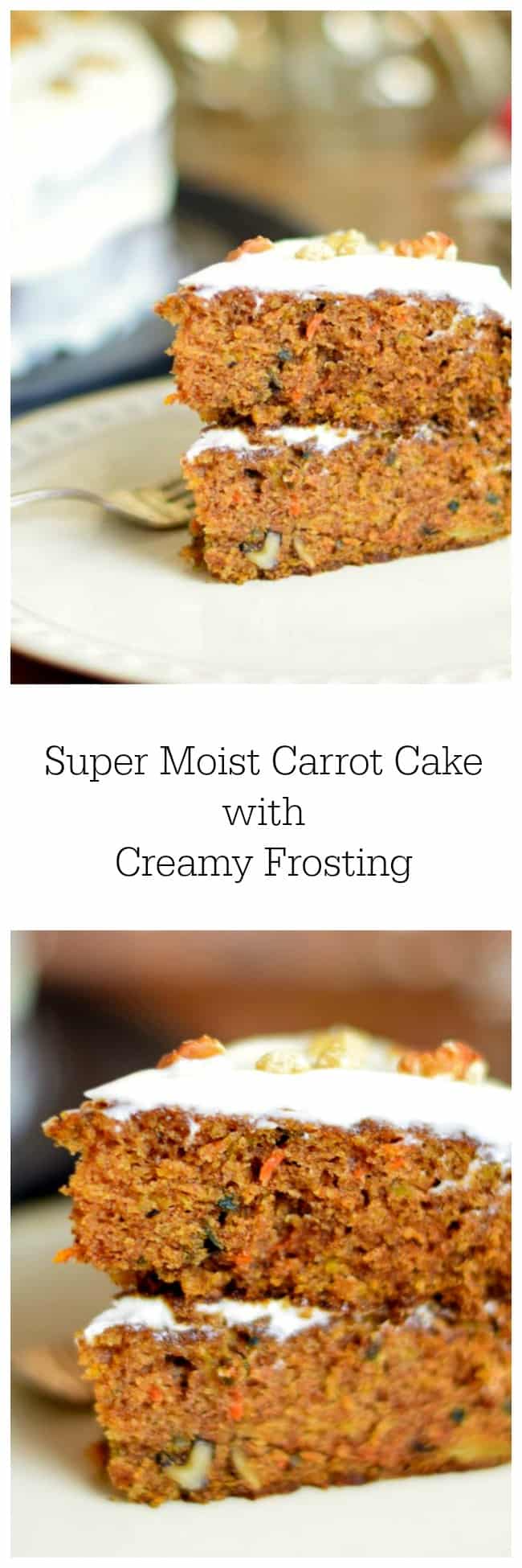 Super Moist Carrot Cake with Creamy Frosting