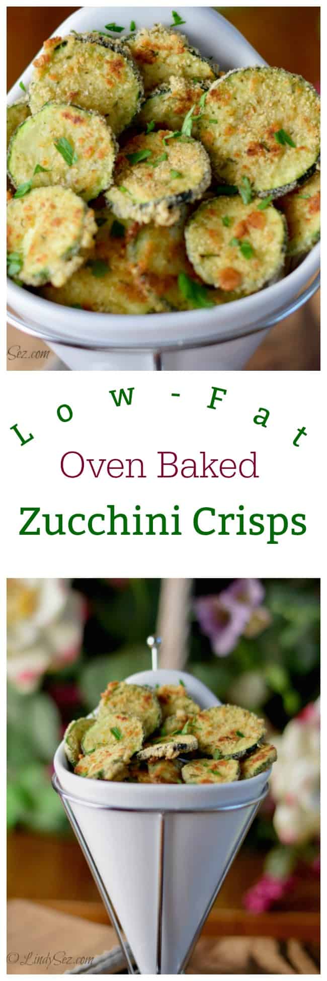 Low-Fat Oven Baked Zucchini Crisps