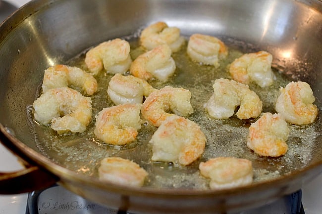 perfectly cooked shrimp