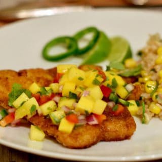 Simple Panfried Curry Snapper with Mango Salsa header