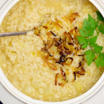 Risotto with Spring Onions